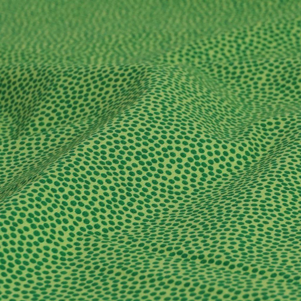 Baumwollstoff Dottys Punkte kiwi dunkelgrün